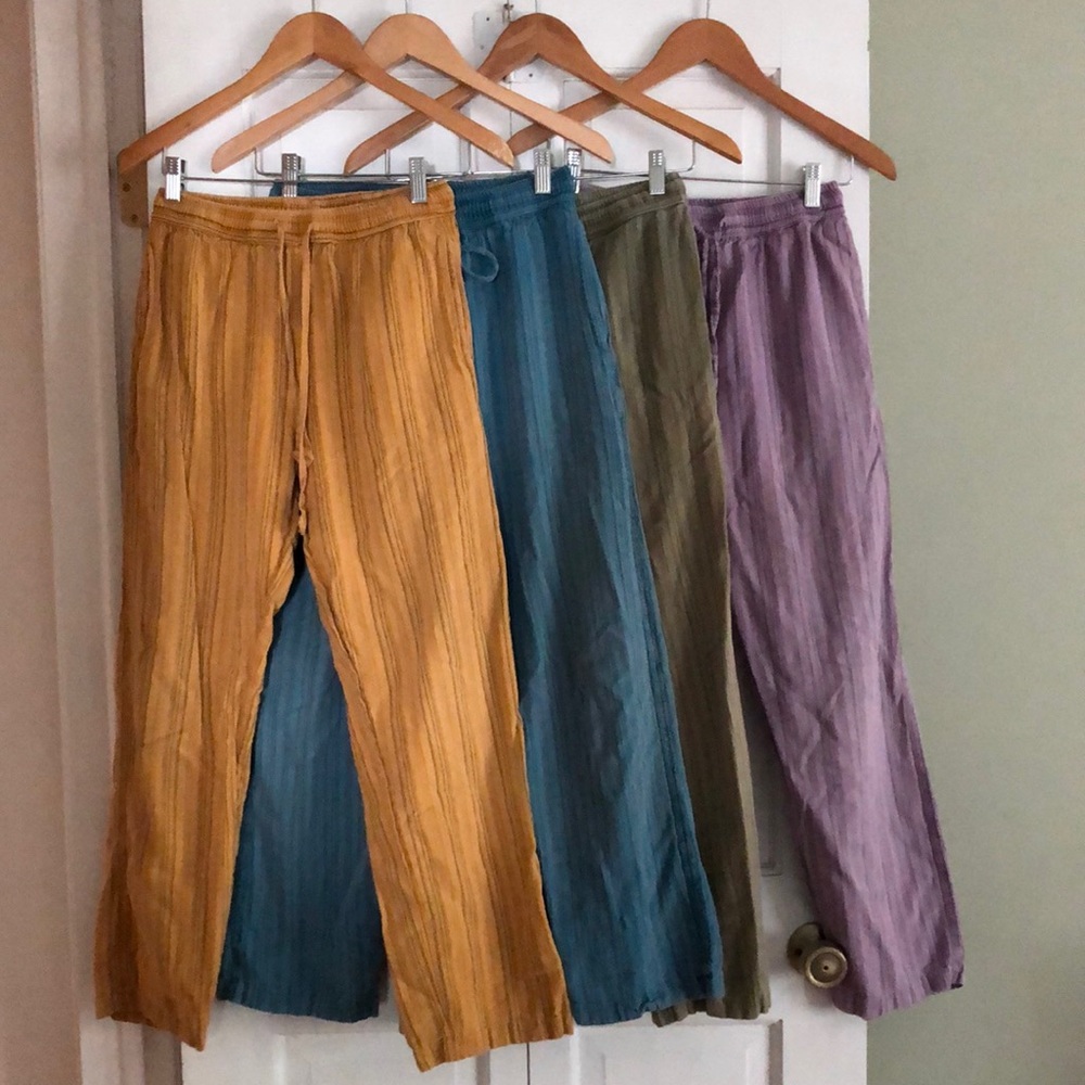 Soul Flower Organic Hippie Stripe pants M GUC Bundle Unisex